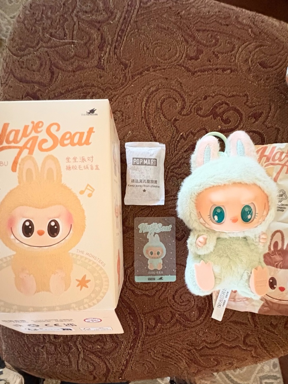 AUTHENTIC, BRAND NEW Labubu HAVE A SEAT Series, "QuQu"